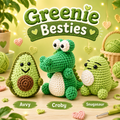 Greenie Besties — 3 Crochet Kits