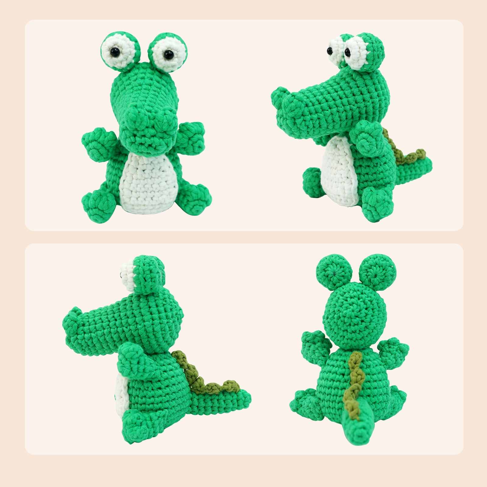 Crocodile beginner crochet kit by yammiami