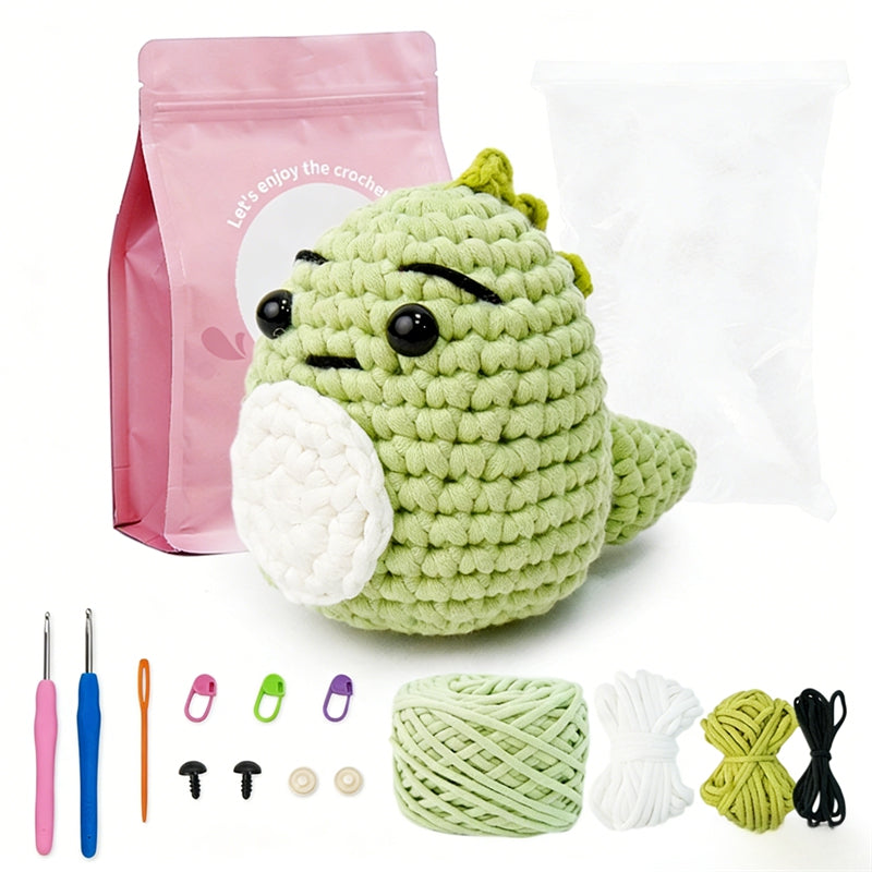 Dinosaur beginner crochet kit by yammiami