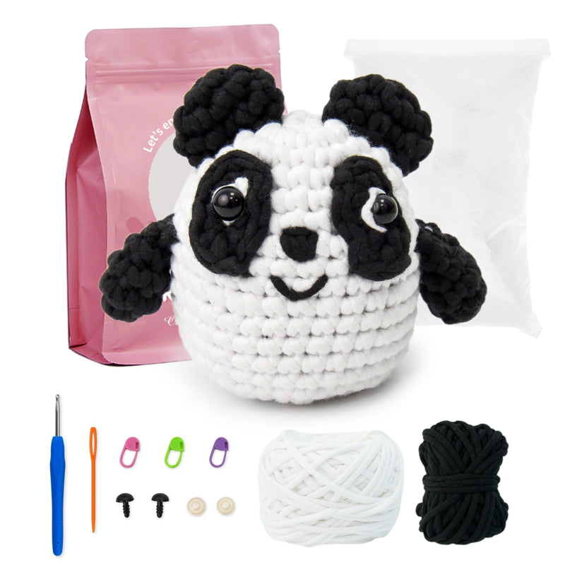Panda beginner crochet kit by yammiami