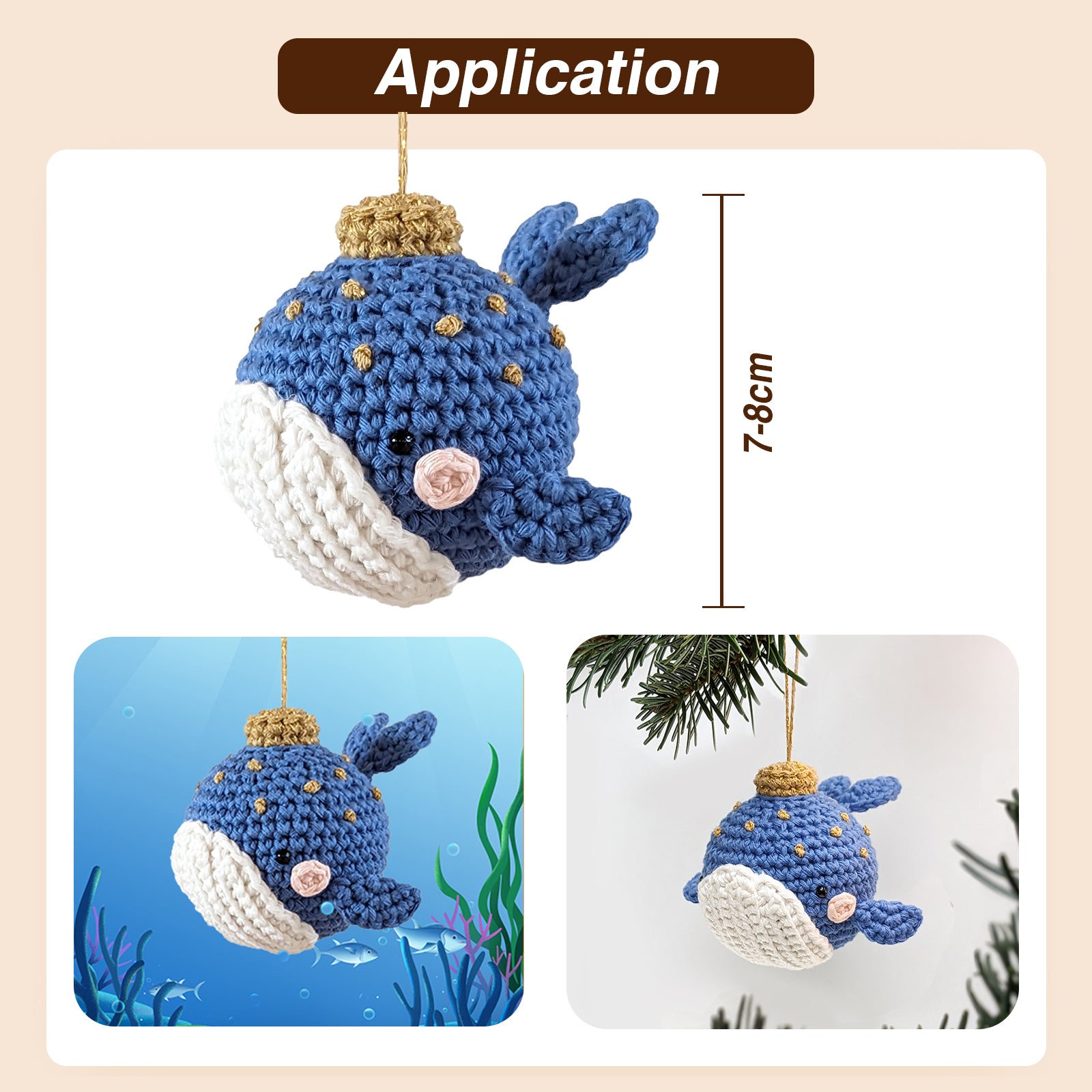 Whale beginner crochet kit by yammiami