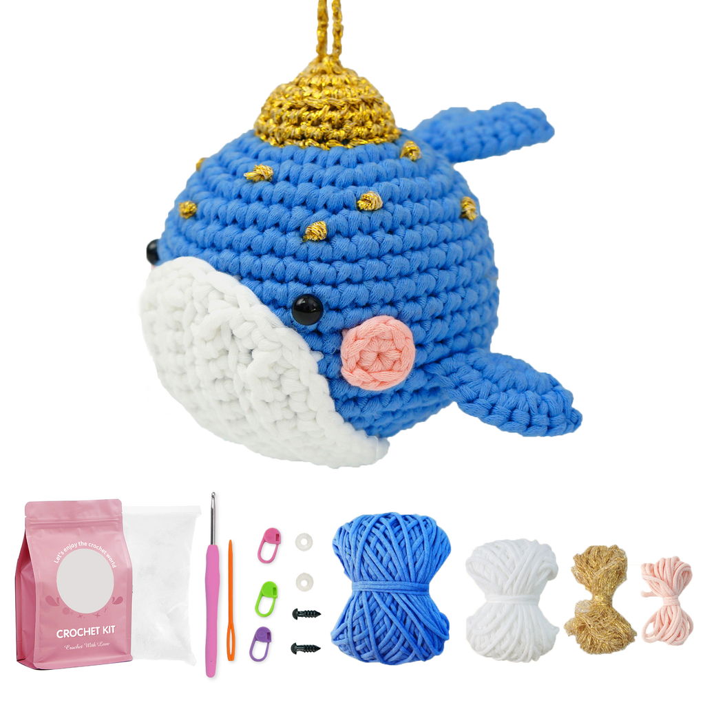 Whale beginner crochet kit by yammiami